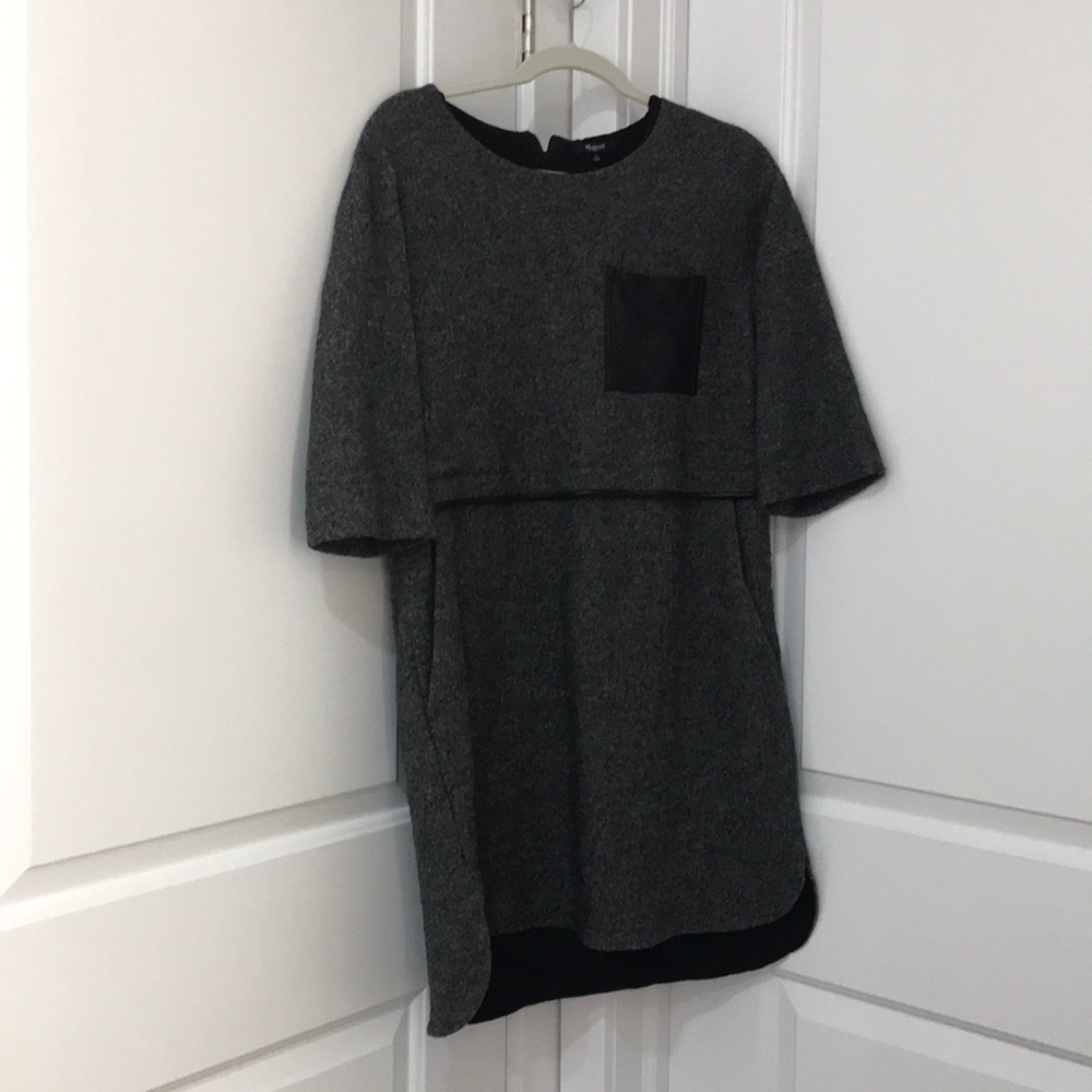 Madewell Black and Grey Dress
